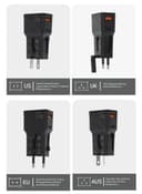 فيش سفر 20 واط مخرجين بارا جوهن Parajohn Universal Travel Adapter