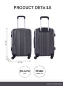 Para John Parajohn Travel Luggage Suitcase, 20''-  Trolley Bag, Carry On Hand Cabin Luggage Bag - Portable Lightweight Travel Bag With 360 Durable 4 Spinner Wheels - Hard Shell Luggage Spinner (10kg)