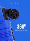 Para John Parajohn Travel Luggage Suitcase, 20''-  Trolley Bag, Carry On Hand Cabin Luggage Bag - Portable Lightweight Travel Bag With 360 Durable 4 Spinner Wheels - Hard Shell Luggage Spinner