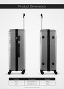 Para John Lightweight 2-Pieces Abs Hard Side Travel Luggage Trolley Bag Set With Lock For Men / Women / Unisex Hard Shell Strong