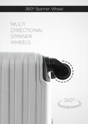 Para John Lightweight 2-Pieces Abs Hard Side Travel Luggage Trolley Bag Set With Lock For Men / Women / Unisex Hard Shell Strong