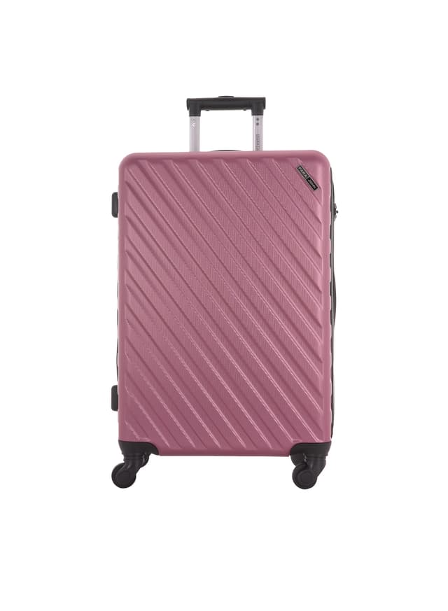 Para John 3-Piece Hard Side Abs Spinner Luggage Trolley Set 20/24/28 Inch Pink - 284634