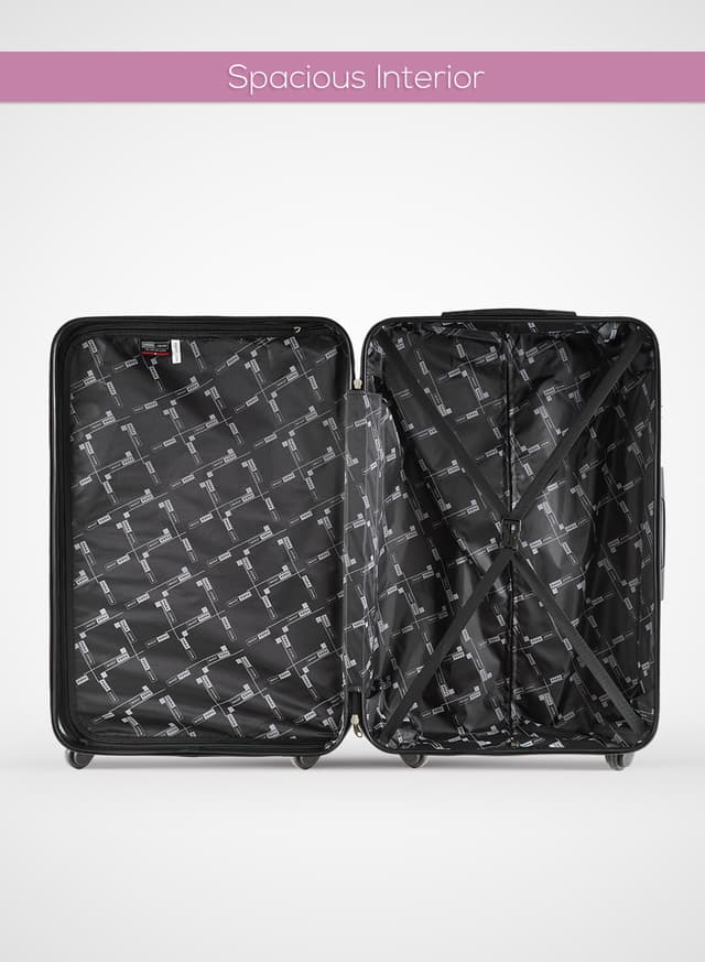 طقم شنط سفر 20/24/28 انش صلبة بارا جون 3 قطع وردي PARA JOHN Softside Luggage Trolley Set