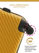 Para John 3-Piece Hard Side Abs Luggage Trolley Set 20/24/28 Inch 