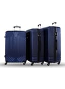 Para John Lightweight 3-Pieces Polypropylene Hard Side Travel Luggage Trolley Bag Set With Lock For Men / Women / Unisex Hard Shell Strong