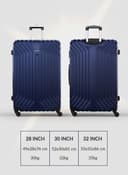 Para John Lightweight 3-Pieces Polypropylene Hard Side Travel Luggage Trolley Bag Set With Lock For Men / Women / Unisex Hard Shell Strong