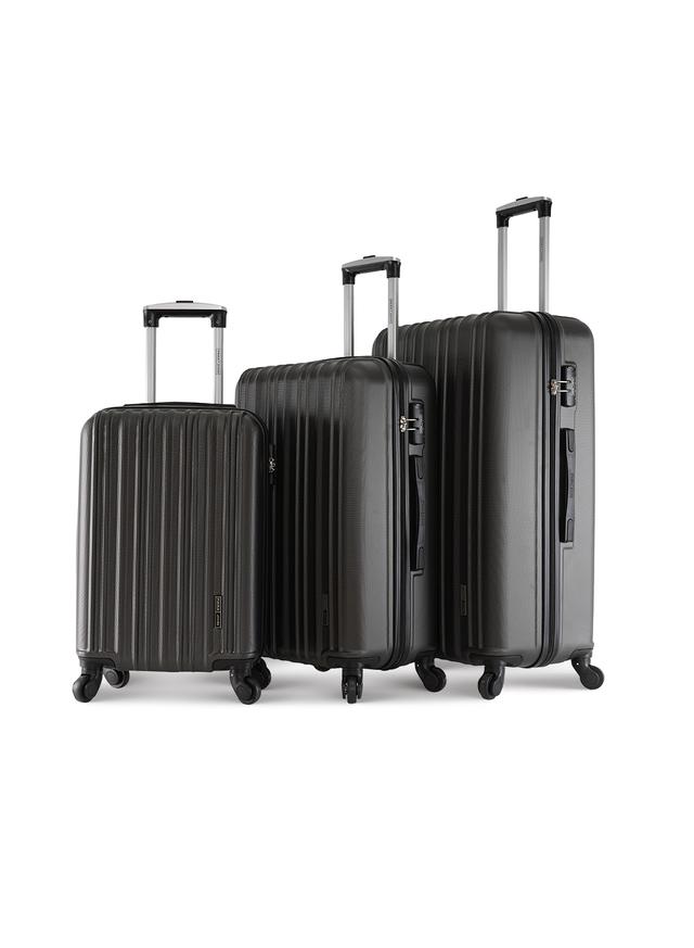 طقم شنط سفر 20/24/28 انش صلبة بارا جون 3 قطع مقلمة أسود PARA JOHN Lightweight ABS Hard side Travel Luggage Trolley Bag Set - SW1hZ2U6MTQwMTQ2NQ==