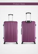 طقم شنط سفر 20/24/28 انش صلبة بارا جون 3 قطع بنفسجي PARA JOHN Lightweight ABS Hard side Travel  Luggage Trolley Bag Set