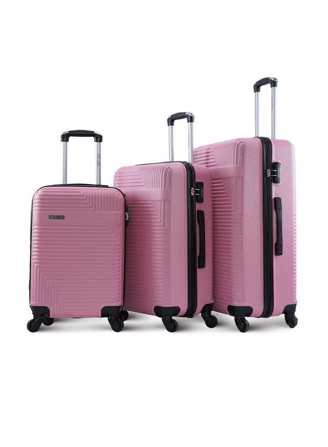 Para John Lightweight 3-Pieces Abs Hard Side Travel Luggage Trolley Bag Set With Lock For Men / Women / Unisex Hard Shell Strong - SW1hZ2U6MTQwMTM5OQ==
