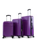 طقم شنط سفر 20/24/28 انش صلبة بارا جون 3 قطع بنفسجي PARA JOHN Lightweight ABS Hard side Travel Luggage Trolley Bag Set - SW1hZ2U6MTQwMTM3Mw==