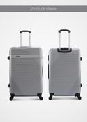 طقم شنط سفر 20/24/28 انش صلبة بارا جون 3 قطع فضي PARA JOHN Lightweight ABS Hard side Travel Luggage Trolley Bag Set
