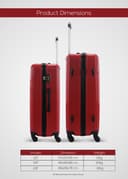 طقم شنط سفر 20/24/28 انش صلبة بارا جون 3 قطع خمري PARA JOHN Lightweight ABS Hard side Travel Luggage Trolley Bag Set