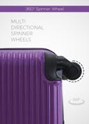 Para John Lightweight 3-Pieces Abs Hard Side Travel Luggage Trolley Bag Set With Lock For Men / Women / Unisex Hard Shell Strong