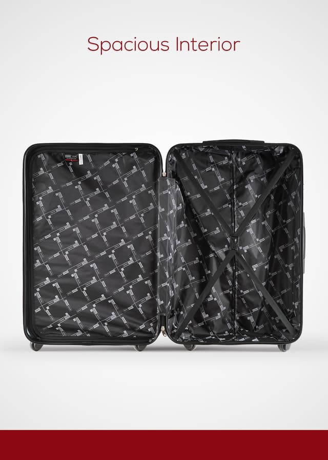 طقم شنط سفر 20/24/28 انش صلبة بارا جون 3 قطع خمري PARA JOHN Lightweight ABS Hard side Travel Luggage Trolley Bag Set