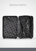 طقم شنط سفر 20/24/28 انش صلبة بارا جون 3 قطع فضي PARA JOHN Lightweight ABS Hard side Travel Luggage Trolley Bag Set