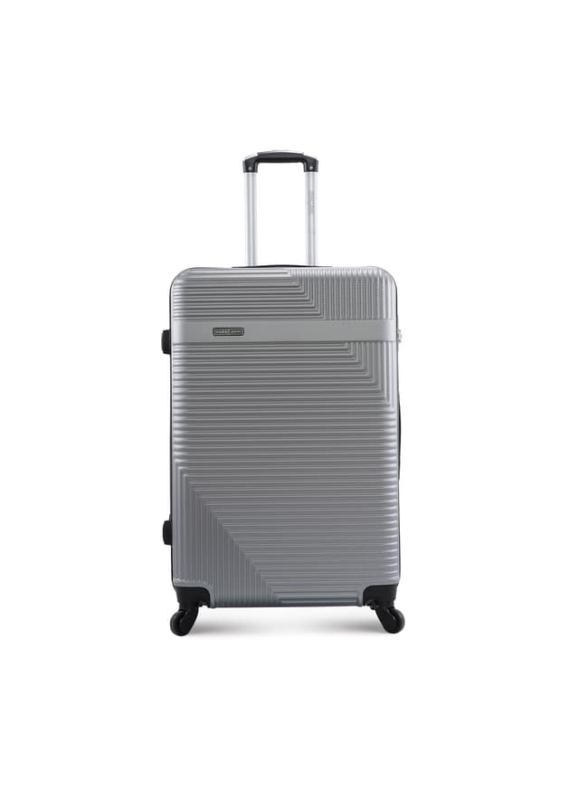 طقم شنط سفر 20/24/28 انش صلبة بارا جون 3 قطع فضي PARA JOHN Lightweight ABS Hard side Travel Luggage Trolley Bag Set