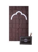 Noor-1 Portable Steady Pocket Prayer Mat Musalla For Islamic Prayer Travel Friendly Prayer Rug With Carry Pouch