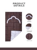 Noor-1 Portable Steady Pocket Prayer Mat Musalla For Islamic Prayer Travel Friendly Prayer Rug With Carry Pouch