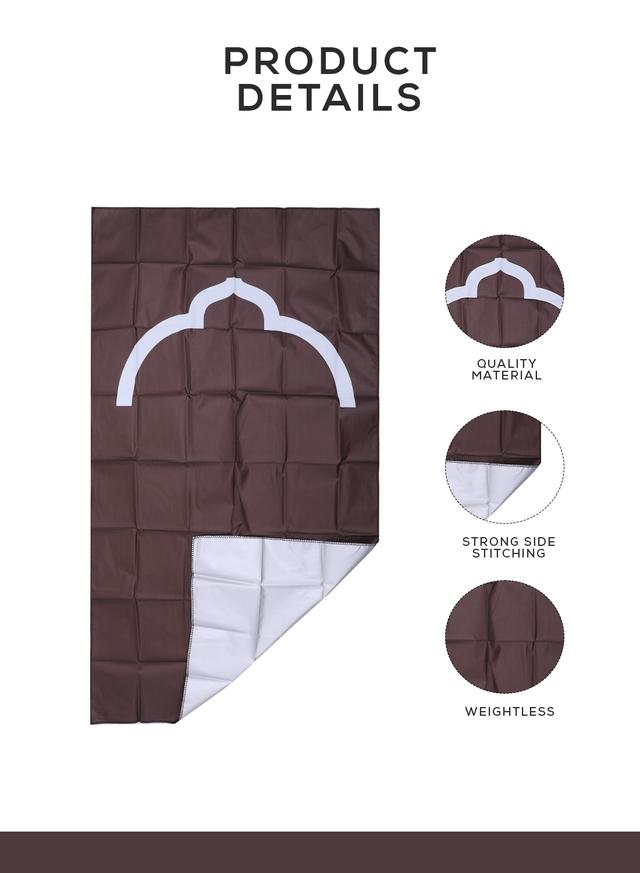 Noor-1 Portable Steady Pocket Prayer Mat Musalla For Islamic Prayer Travel Friendly Prayer Rug With Carry Pouch