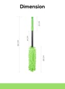 مكنسة غبار يدوية للسيارة باري لايف أخضر PARRY LIFE Microfiber Car Cleaning Duster Brush