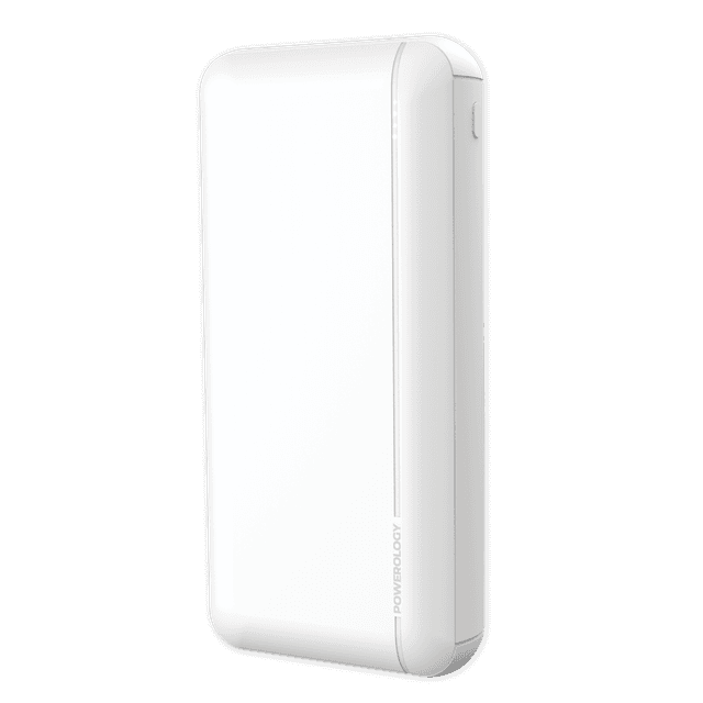 Powerology 20000mAh PD QC polymer Power Bank - White [ PPBCHA15-WH ] - SW1hZ2U6MTM5NzM1MQ==