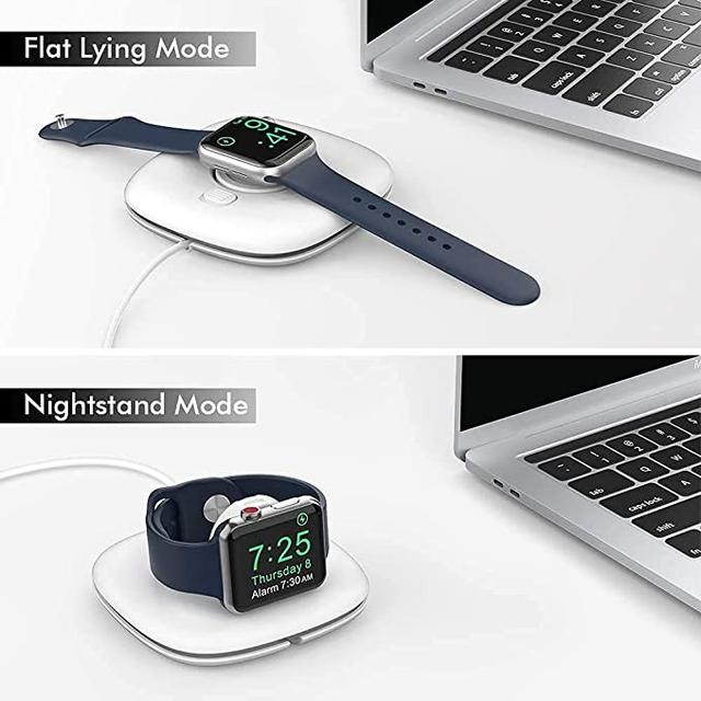 ستاند شاحن ساعة ابل قابل للطي اهاستايل أبيض Ahastyle ABS Foldable Charger Stand For Apple Watch