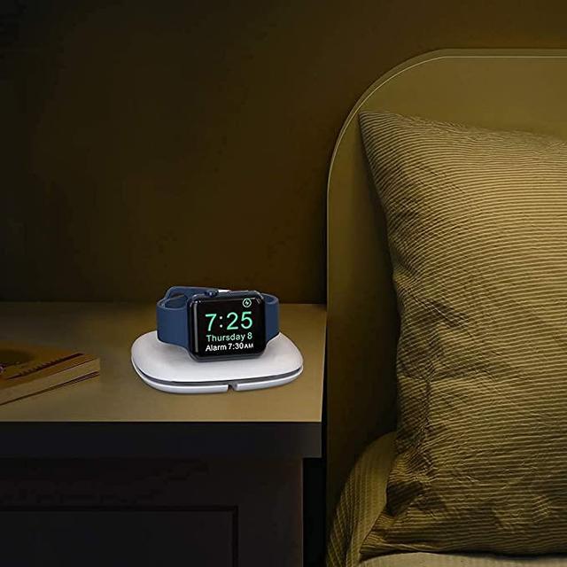 ستاند شاحن ساعة ابل قابل للطي اهاستايل أبيض Ahastyle ABS Foldable Charger Stand For Apple Watch