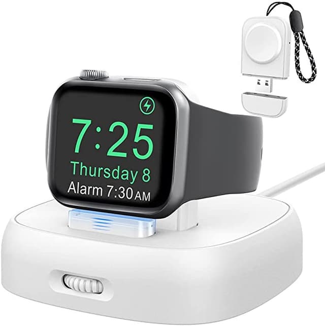 شاحن ساعة ابل 2 في 1 اهاستايل Ahastyle Multifunction Charging stand For Apple Watch - 273315