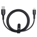 Powerology PVC Mfi Cable USB-A to Lightning 1.2M - Black [ PWATL1M-BK ] - SW1hZ2U6MTM5NzIxNQ==