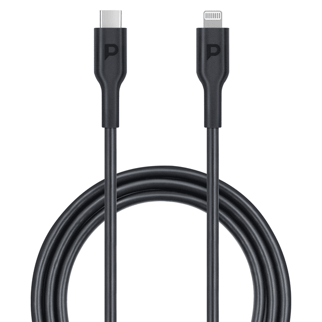 Powerology Type-C to Lightning Cable 1.2M PD 20W - Black [ PWCTL1M-BK ] - SW1hZ2U6MTM5NzcyMQ==