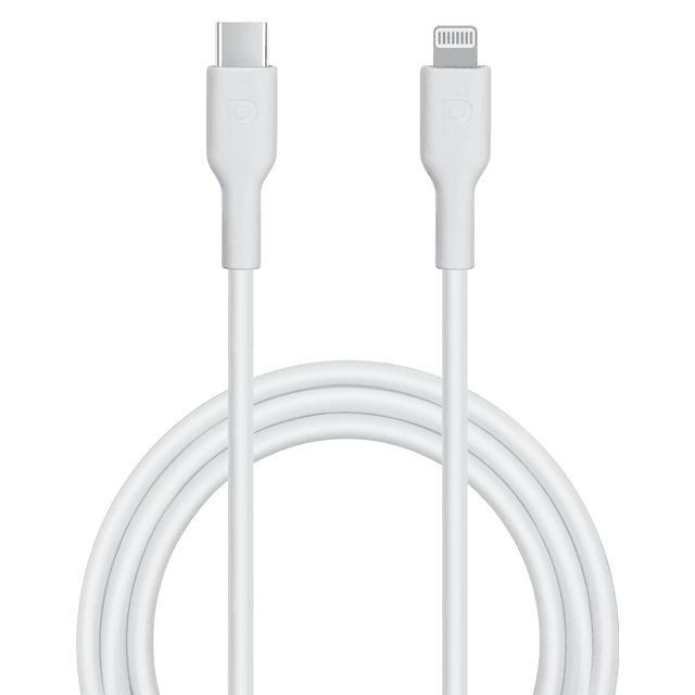 Powerology Type-C to Lightning Cable 1.2M PD 20W - White [ PWCTL1M-WH ] - SW1hZ2U6MTM5NzY2Mg==