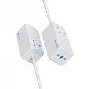 Powerology 65W GaN USB Power Strip - White [ PWPS65W-WH ] - SW1hZ2U6MTM5NzMwOA==