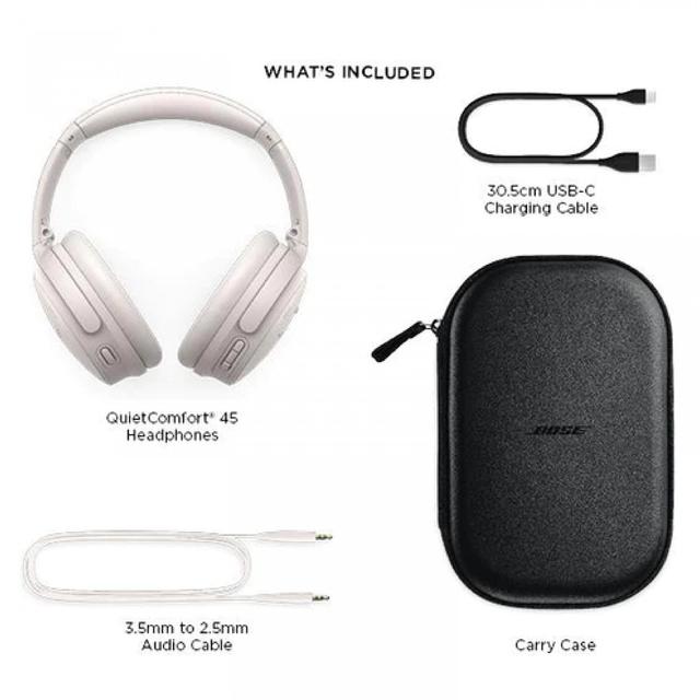 Bose QuietComfort QC-45 headphones White Smoke [ QC45-SWHT ]