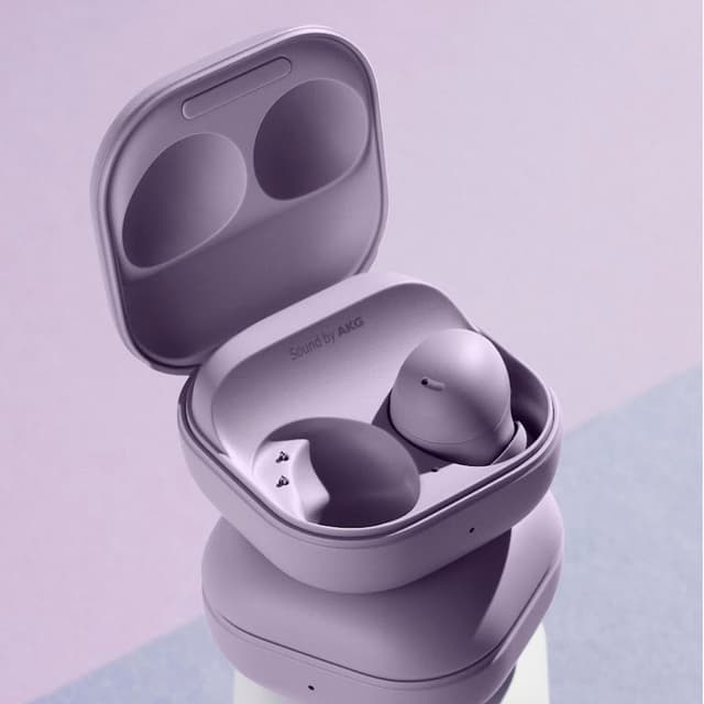 سماعات سامسونج الاصلية 20.5 ساعة جالكسي بودز 2 لافندر Samsung Galaxy Buds 2 Wireless Earphones