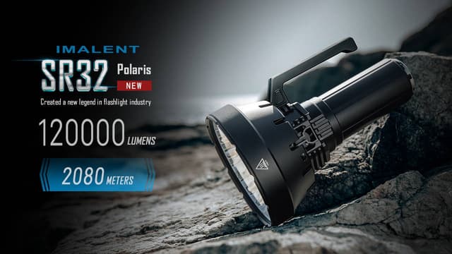 IMALENT SR32 120,000 lumen powerful flashlight