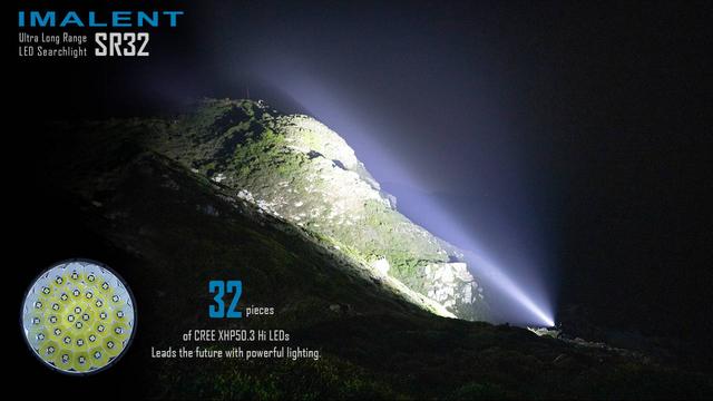 IMALENT SR32 120,000 lumen powerful flashlight
