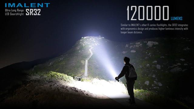 اقوى كشاف في العالم - كشاف ليد يدوي امالينت 120000 لومن IMALENT SR32 powerful flashlight - SW1hZ2U6MTQwNTY0NQ==