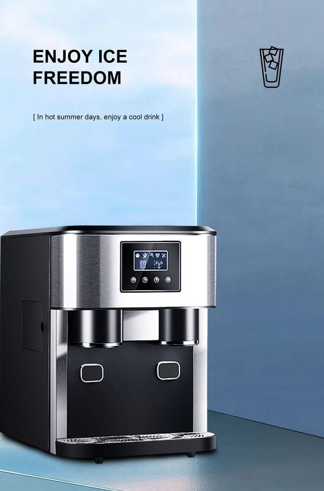 صانعة الثلج المجروش والمكعبات 1.8 لتر Multifunctional Ice Maker And Water Dispenser