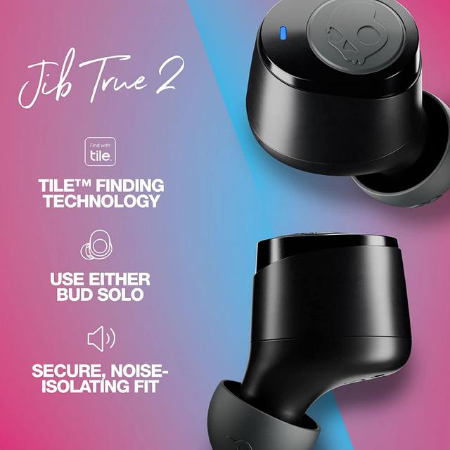 Skullcandy JIB True 2 Totally Wireless Essential Earbuds - Black [ S1JTW-P740 ]