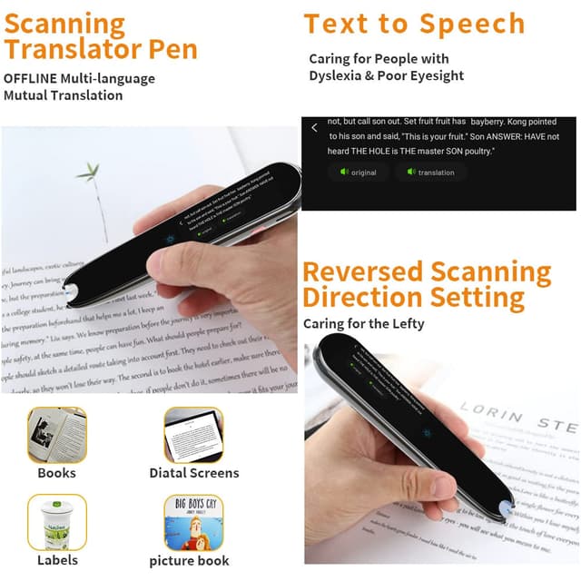 قلم ترجمة فوري وقراءة 112 لغة Scan Reader Pen X2 Translator and Reading Pen