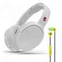 Skullcandy Venue ANC Wireless Over-Ear Headphones - Vice Gray/Crimson & INKD+ Electric Yellow [ S6HCW-L568_S2IMY-N746 ]