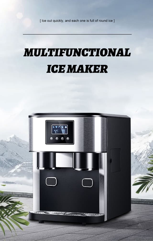 صانعة الثلج المجروش والمكعبات 1.8 لتر Multifunctional Ice Maker And Water Dispenser