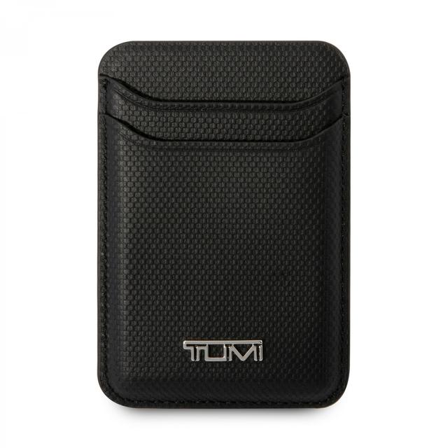 محفظة بطاقات مغناطيسية ماج سيف بلاستيك تومي أسود Tumi Magsafe Embossed Balistic Pattern Card Wallet