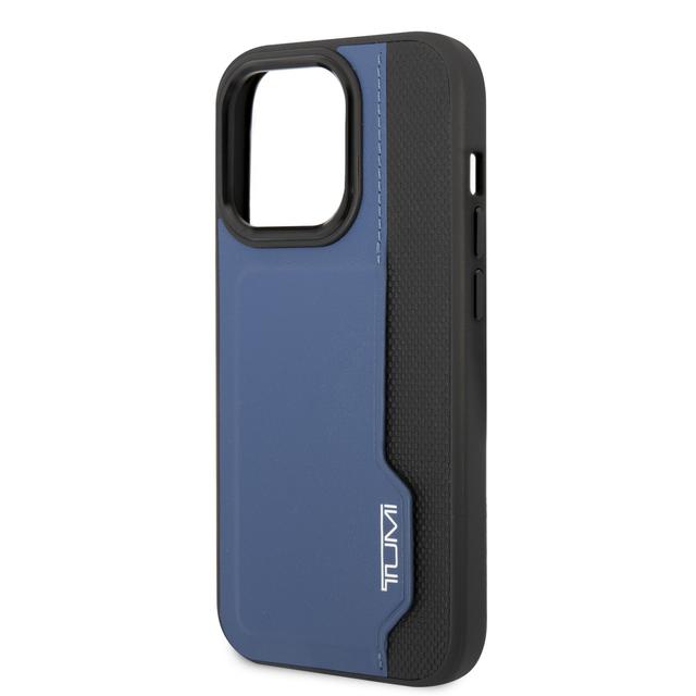 Tumi HC Leather With Vertical Card Slot Case For iPhone 14 Pro - Blue [ TUHCP14LRCPV ] - SW1hZ2U6MTM5ODMwNw==