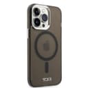 كفر ايفون 14 برو ماكس ماج سيف تومي شفاف أسود Tumi Transparent Magsafe Case