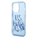 كفر جوال ايفون 14 برو سيليكون مع كتابة غرافيت لون أزرق من يو اس بولو USPA PC TPU Tranparent Case With Graffiti Logo For iPhone 14 Pro - SW1hZ2U6MTM5ODQzNw==