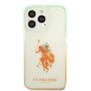 U.S.Polo Assn. USPA PC/TPU Case With Dyed Bumper & Horse Logo For iPhone 14 Pro Max - Orange [ USHCP14XUGRON ] - SW1hZ2U6MTM5ODk3OA==