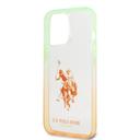 U.S.Polo Assn. USPA PC/TPU Case With Dyed Bumper & Horse Logo For iPhone 14 Pro Max - Orange [ USHCP14XUGRON ] - SW1hZ2U6MTM5ODk4NA==