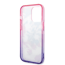 كفر جوال ايفون 14 برو ماكس سيليكون لون بنفسجي من يو اس بولو USPA PC TPU IML Case With Dye Palm Design & Horse Logo For iPhone 14 Pro Max