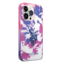 كفر جوال ايفون 14 برو ماكس سيليكون لون بنفسجي من يو اس بولو USPA PC TPU IML Case With Dye Palm Design & Horse Logo For iPhone 14 Pro Max